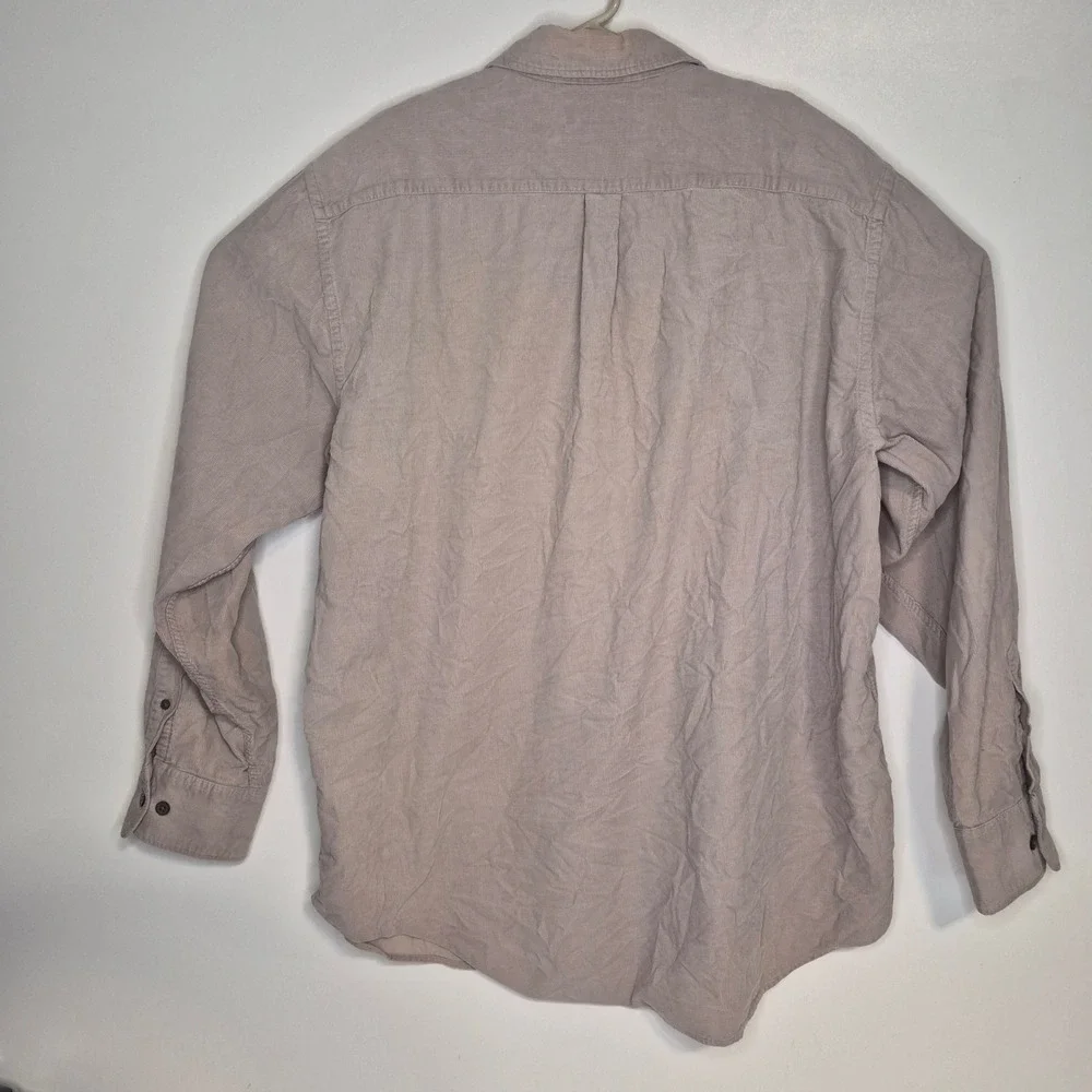 Banana Republic‎ Corduroy Shirt Mens XL Tan Long Sleeve Pockets Utility Workwear